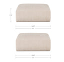 Matina - Ottoman - Oatmeal - Moe's Home Collection - Upholstered Ottomans - Elite Enclave Home