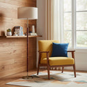 Traditional Shaped Floor Lamp With Drum Shade - Brown - HomeRoots - Floor Lamps - Elite Enclave Home