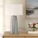 Cover Up - Sculpted Table Lamp - Blue / Silver - Uttermost - Table Lamps - Elite Enclave Home