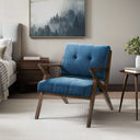 Rocket - Lounge - Blue / Pecan - INK+IVY - Arm Chairs - Elite Enclave Home