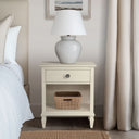 Victoria - One - Drawer Nightstand With Shelf - Antique Cream - Madison Park Signature - Accent Nightstands - Elite Enclave Home