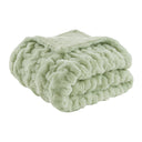 Ruched Fur - Throw - Sage Green - Madison Park - Throws - Elite Enclave Home