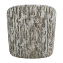 Mari - Boucle Swivel Chair - Green / White