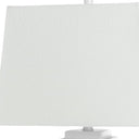 Table Lamp Coastal With White Shade (Set of 2) - White
