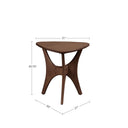 Blaze - Triangle Side Table - Brown - INK+IVY - Side Tables - Elite Enclave Home