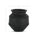 Astra - Terracotta Vessel - Black - Moe's Home Collection - Vases & Jars - Elite Enclave Home