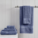 Organic - 6 Piece Towel Set - Navy - Madison Park - Towel Sets - Elite Enclave Home