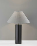 Wood Block Table Lamp - Canopy Black