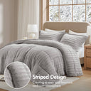 Duke - King Comforter Mini Set - Gray