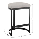Ivanna - Iron Counter Stool - Black