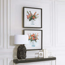 Fresh Flowers - Watercolor Prints (Set of 2) - Beige