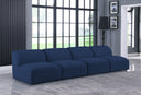 Miramar - 4 Seat Armless Modular Sofa - Meridian Furniture - Stationary Sectionals - Elite Enclave Home