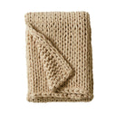 Chunky Double Knit - Handmade Throw - Tan - Madison Park - Throws - Elite Enclave Home
