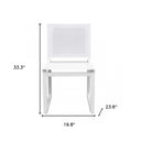 Aluminum Indoor Outdoor Dining Chair (Set of 2) - White