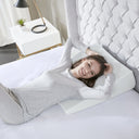 Memory Foam Wedge Pillow - White - Sleep Philosophy - Bed Pillows - Elite Enclave Home