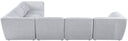 Miramar - 6 Piece Modular Sectional - Meridian Furniture - Stationary Sectionals - Elite Enclave Home