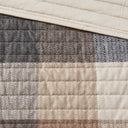 Ridge - King 6 Piece Herringbone Coverlet Set - Neutral