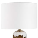 Ararat - Swirl Table Lamp - Brown / White - Uttermost - Table Lamps - Elite Enclave Home