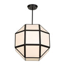 Hoi An - 4 Light Geometric Chandelier - Black
