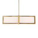 Cresson - 4 Light Drum Pendant - White / Gold - Uttermost - Pendant Lighting- Elite Enclave Home