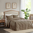 Quebec - Queen Fitted Bedspread (Set of 3) - Khaki