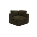 Cates - Corner Chair - Dark Green - Moe's Home Collection - Corner Chairs - Elite Enclave Home