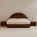 Watson - King Bed - Walnut - Moe's Home Collection - Slat Beds - Elite Enclave Home