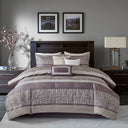 Rhapsody - King 7 Piece Comforter Set - Purple