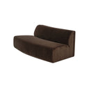 Naomi - Convex Sofa - Dark Brown - Moe's Home Collection - Stationary Sofas - Elite Enclave Home