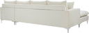 Naomi - Reversible Sectional - Meridian Furniture - Stationary Sectionals - Elite Enclave Home