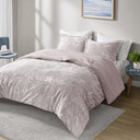 Mira - Crushed Velvet Sherpa Reversible Twin Comforter Set - Lavender - Intelligent Design - Comforters & Sets - Elite Enclave Home