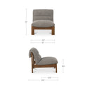 Pierce - Accent Chair - Flecked Black - Moe's Home Collection - Armless Chairs - Elite Enclave Home