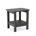 Plastic Outdoor Side Table - Charcoal