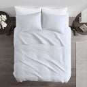 Keaton - Twin Reversible Coverlet Set - White