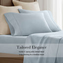 Queen Sateen Sheet Set - Blue - Harbor House - Sheets & Pillowcases - Elite Enclave Home