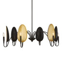 Warwick - 6 Light Chandelier - Matte Black - Uttermost - Chandeliers- Elite Enclave Home