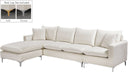 Naomi - Reversible Sectional - Meridian Furniture - Stationary Sectionals - Elite Enclave Home