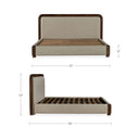 Bower - King Bed - Brown / Beige - Moe's Home Collection - Upholstered Beds - Elite Enclave Home