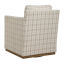 Basie - Casual Linen Swivel Chair - White - Uttermost - Swivel Chairs - Elite Enclave Home