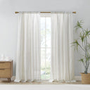 Kyler - Linen Blend Light Filtering Curtain Panel Pair - White - Madison Park - Curtains & Drapes - Elite Enclave Home