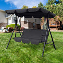 Metal Swing Chair - Black