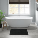Splendor - 17" x 24" Tufted Reversible Bath Rug - Black - Madison Park Signature - Bath Rugs & Mats - Elite Enclave Home
