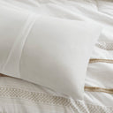 Carolina - 7 Piece Full/Queen Stripe Comforter And Quilt Set - Taupe