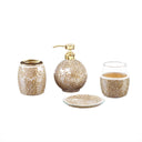 Mosaic - 4 Piece Set Bath Accessory - Gold