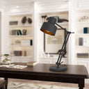 Metal Adjustable Desk Table Lamp - Black - HomeRoots - Table Lamps - Elite Enclave Home