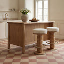 Nio - Swivel Counter Stool - White Mist / Light Brown - Moe's Home Collection - Counter Height (24" - 27") - Elite Enclave Home