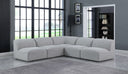 Miramar - 5 Piece Modular Sectional - Meridian Furniture - Stationary Sectionals - Elite Enclave Home