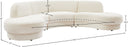 Rosa - Sectional - Meridian Furniture - Stationary Sectionals - Elite Enclave Home