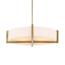 Cresson - 4 Light Drum Pendant - White / Gold - Uttermost - Pendant Lighting- Elite Enclave Home