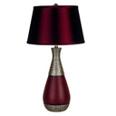 Contemporary Table Lamp - Maroon